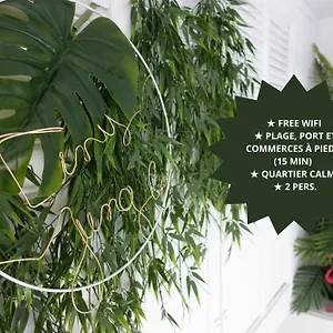  Appartement *tiny Jungle* / Plage, Port Et Commerces A Pied